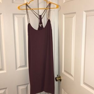 Maroon cocktail dress